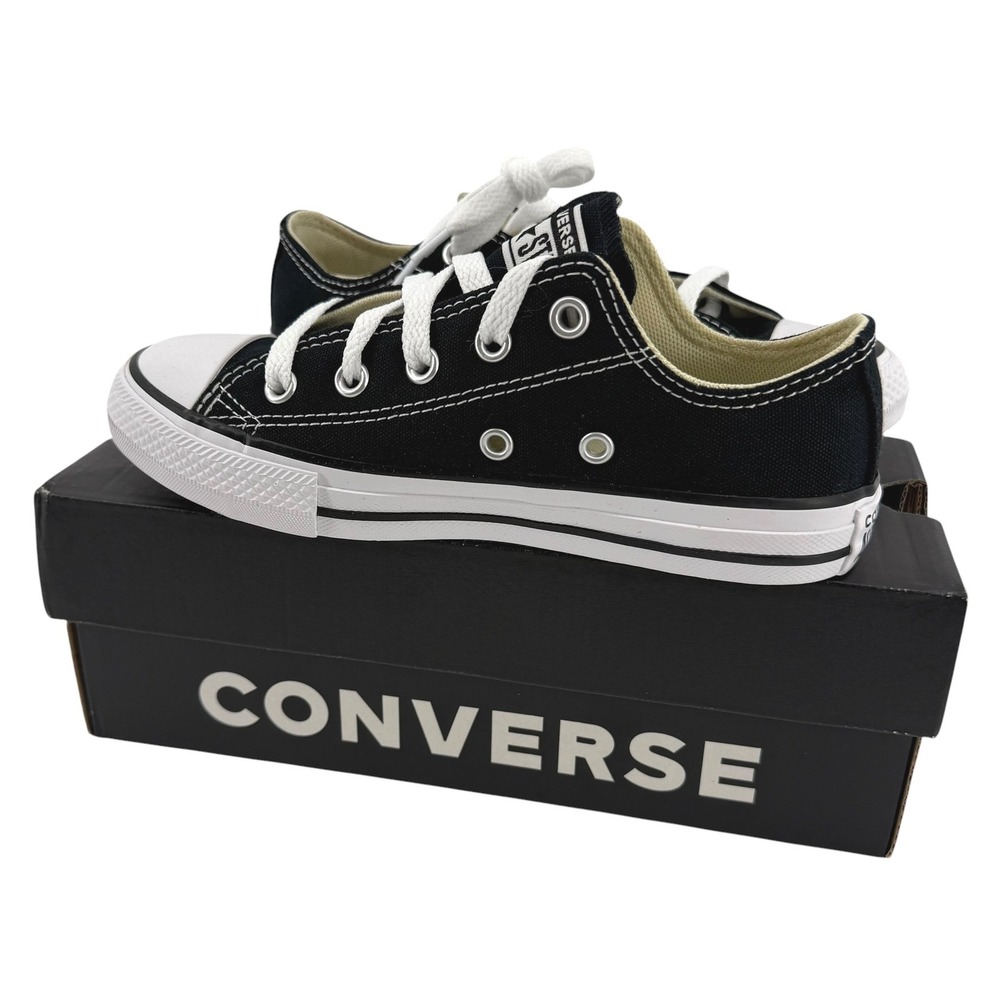 Converse Chuck Taylor All Star Low Top‎ Kids Sneakers Black White Child Size 13